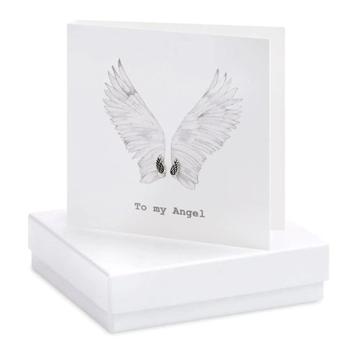 to my angel silver wing earrings