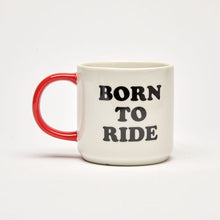 snoopy born to ride mug