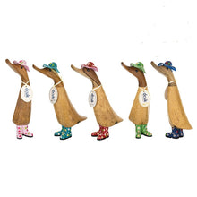 DCUK Duckling With Turquoise Floral Wellies And Hat- Tracey