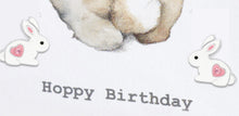 Hoppy Birthday Bunny Earrings - White Rabbit