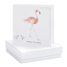 sterling silver flamingo earrings