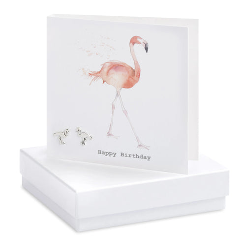sterling silver flamingo earrings