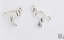 sterling silver flamingo earrings