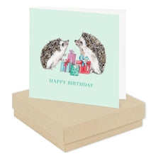 Happy Birthday Hedgehogs - Crystal Star