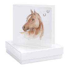 Horse - Silver Horse Shoe Earrings