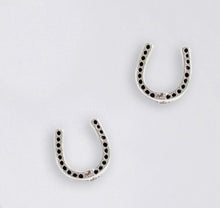 Horse - Silver Horse Shoe Earrings