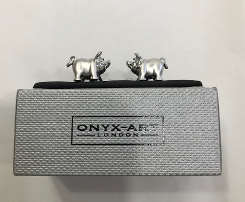 pig cufflinks