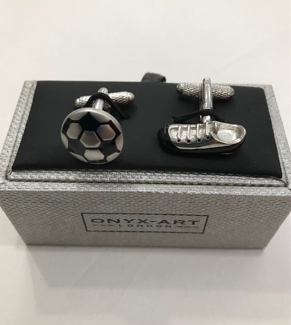 football and boot cufflinks