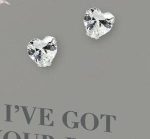 mice with crystal heart earrings