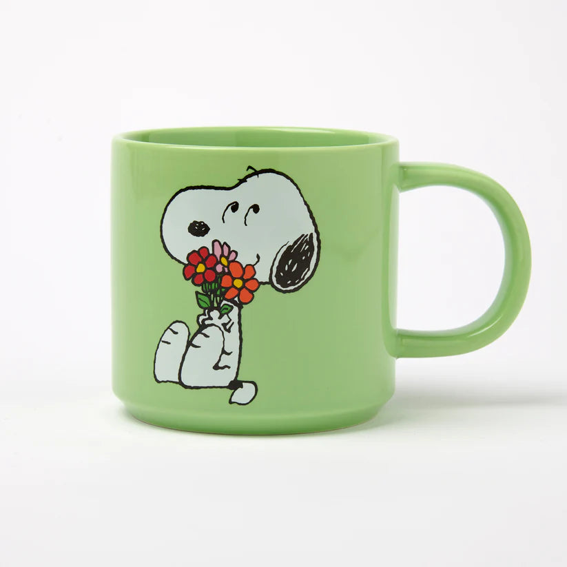 snoopy and woodstock posy mug