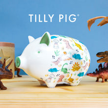tilly pig dinosaur print piggy bank