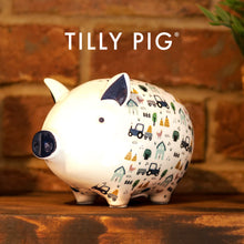 tilly pig farmyard print piggy bank