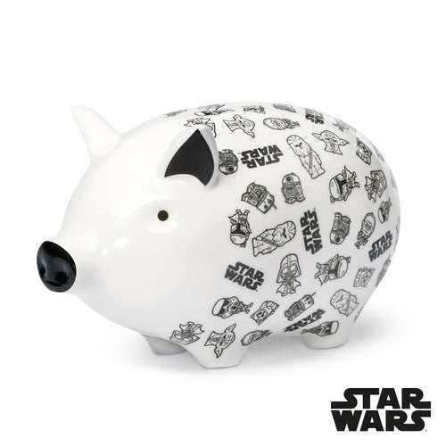 tilly pig star wars print piggy bank