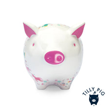 tilly pig unicorn print piggy bank