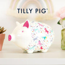 tilly pig unicorn print piggy bank
