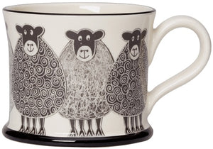 moorland pottery woolly sheep mug