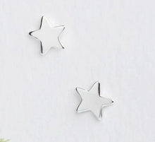 christmas tree with silver star earrings