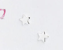 christmas star card with silver star earrings