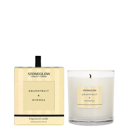 gratefruit and mimosa candle