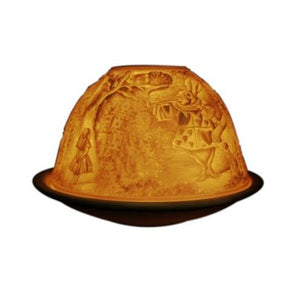 alice in wonderland light glow tea light candle holder