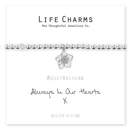 life charms always in our hearts bracelet