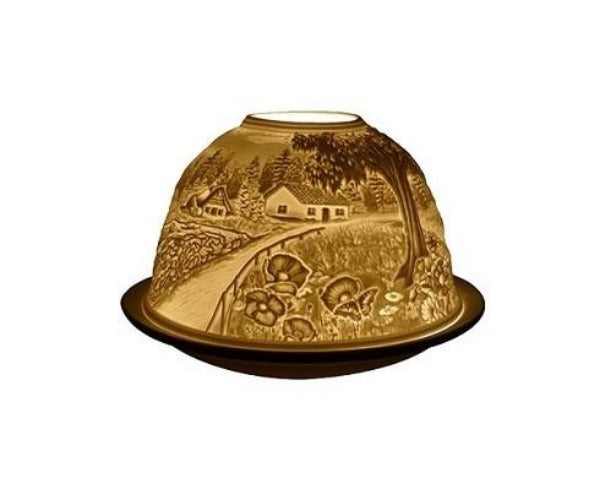 light glow country tea light candle holder