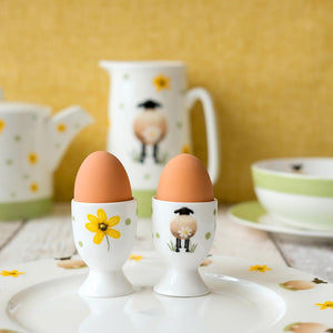 lucy pittaway sheep and daisy egg cup