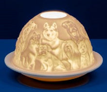 DOG IMAGES TEA LIGHT HOLDER