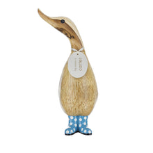 dcuk duckling blue spotty wellies
