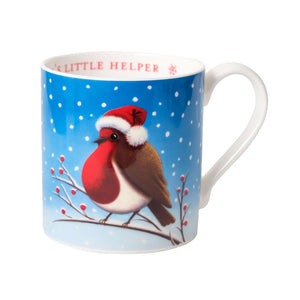 lucy pittaway christmas robin mug