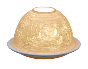 light glow enchanted forest tea light holder