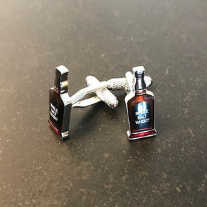 single malt whisky bottle cufflinks