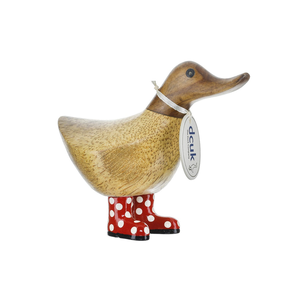 dcuk ducky red spotty wellies