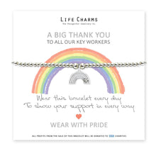 life charms key workers rainbow bracelet