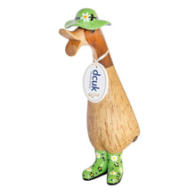 dcuk duckling green floral wellies and hat