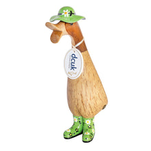 dcuk duckling green floral wellies and hat