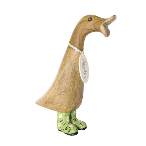 dcuk duckling with green floral wellies