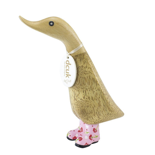 dcuk duckling with pink floral wellies