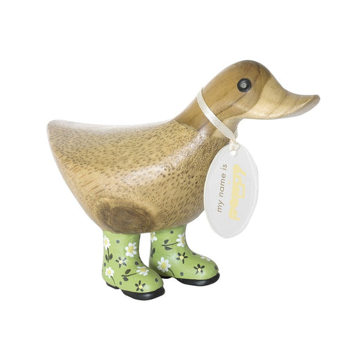 dcuk ducky with green floral wellies