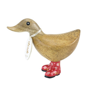 dcuk ducky with red floral wellies