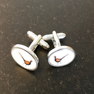 pheasant cufflinks