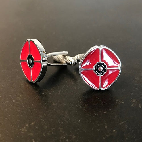 poppy cufflinks