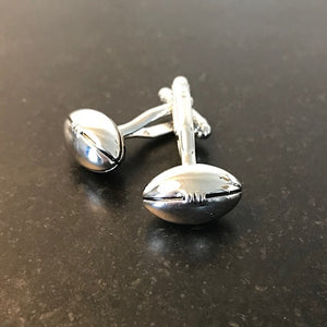 rugby ball cufflinks