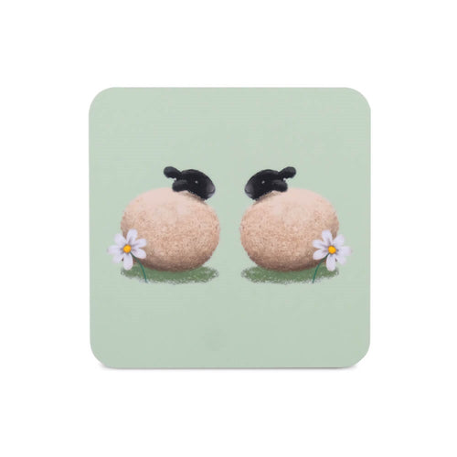 lucy pittaway sheep and daisy coaster