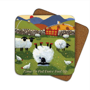 thomas joseph time to put ewer feet up coaster