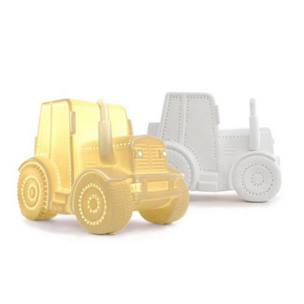 Ceramic tractor lamp