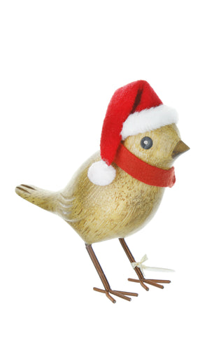 dcuk christmas garden bird with santa hat