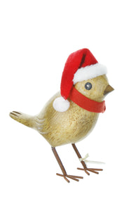dcuk christmas garden bird with santa hat