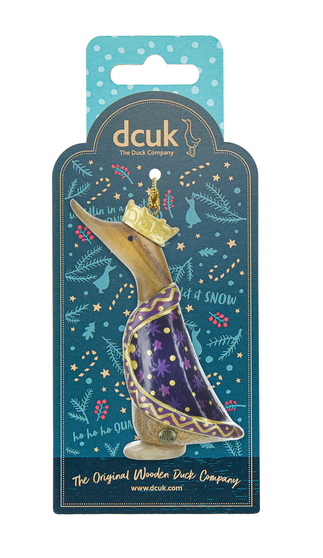 dcuk christmas hanging duck purple king