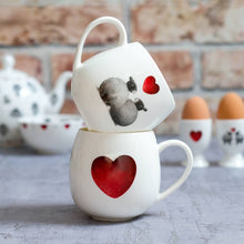 black and white sheep mug
